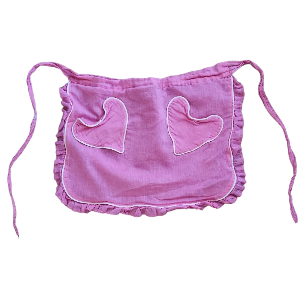 Lucky 13 pink heart apron
